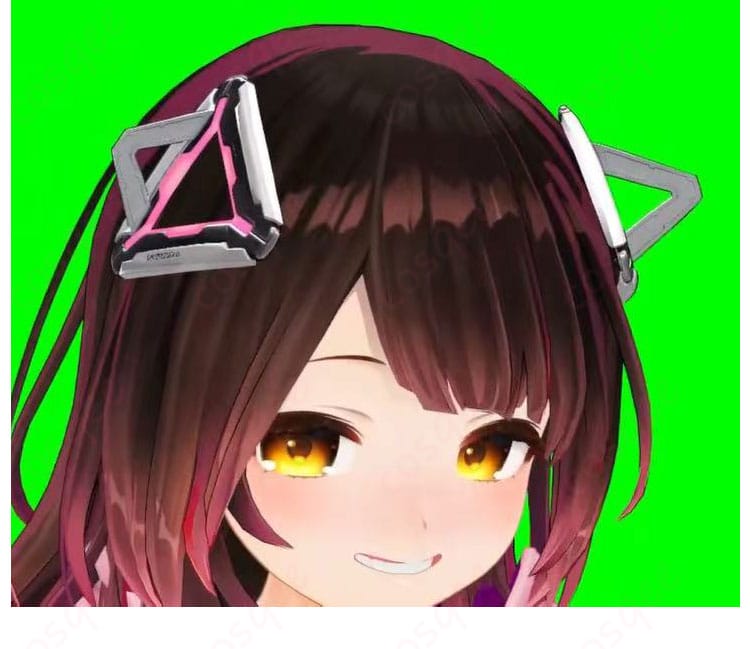 ロボ子さん モデルV3 ヘアアクセ・ヘッドギア正面ディテール(赤黒配色のポイント)