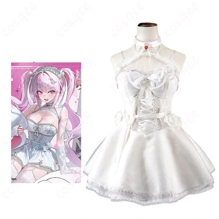 アリス メルヘンドリームを着用した全身コーデの人物写真。上品なワンピースと小物の統一感が伝わる着用イメージ。