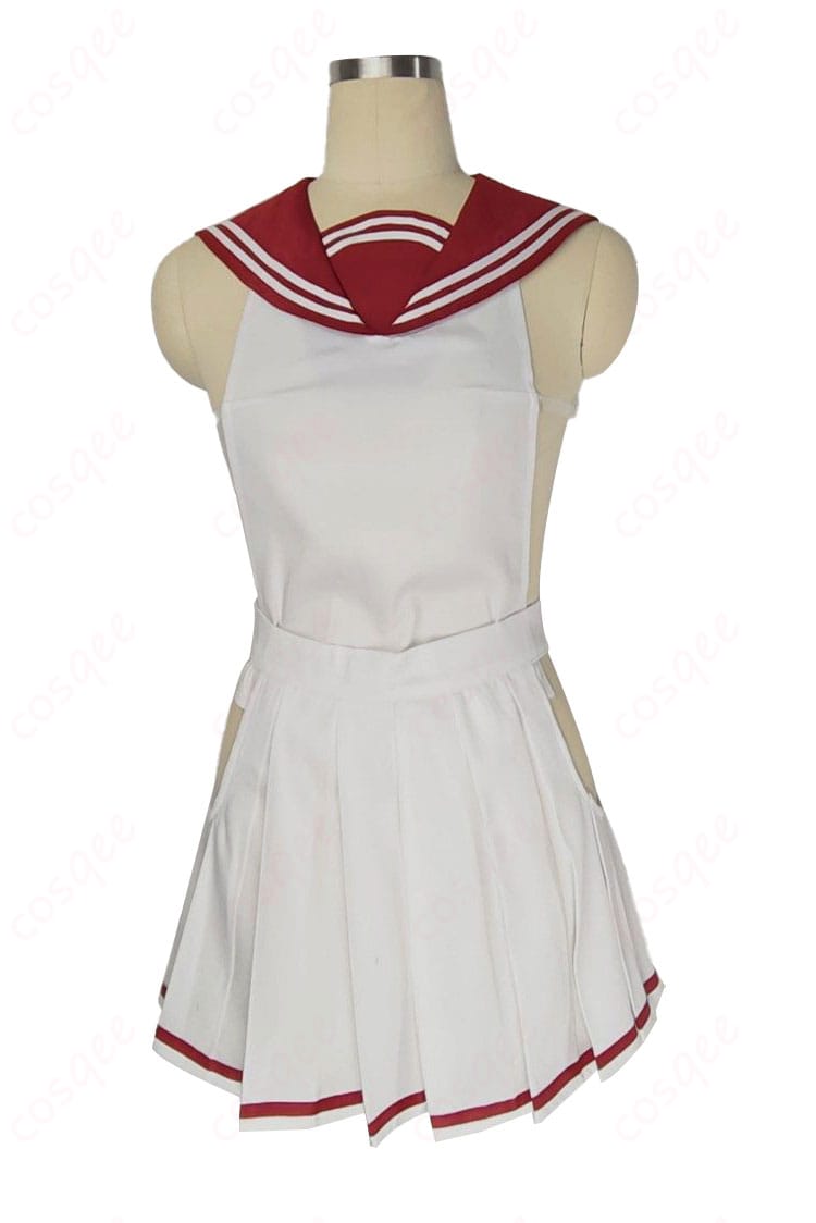 スカート正面ディテール。プリーツの幅、縫製の整い、発色の質感が分かるアップ。