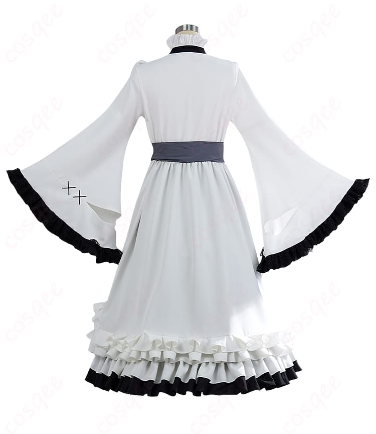 氷上メルル 囚人番号670 シスターコスの帯ディテール。結びの形とウエストラインの整い方を強調したクローズアップ