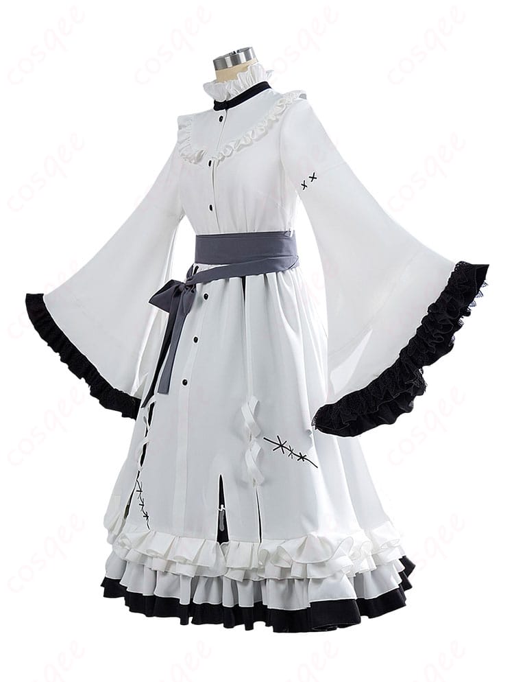 氷上メルル 囚人番号670 シスター服のベール詳細。縁取りと透け感、髪飾りとのバランスが伝わるアップ