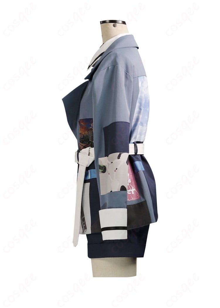 井芹仁菜 運命の華Ver. コート前合わせとボタン配置のクローズアップ