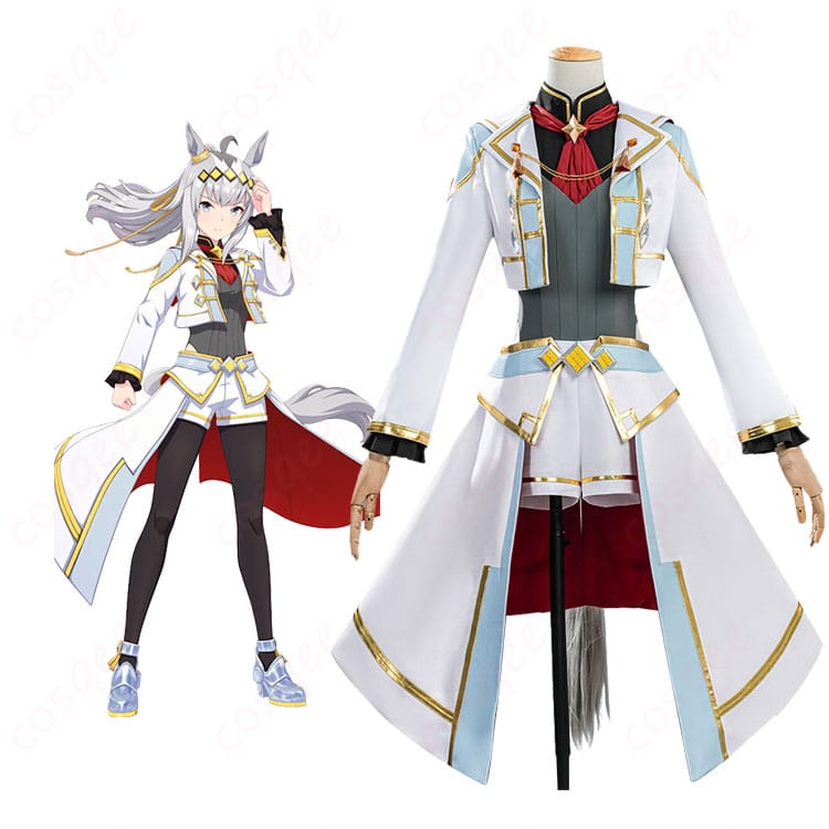 オグリキャップ 勝負服（シンデレラグレイ）を着用したモデル全身カット。コートと耳・腰飾りまで再現。