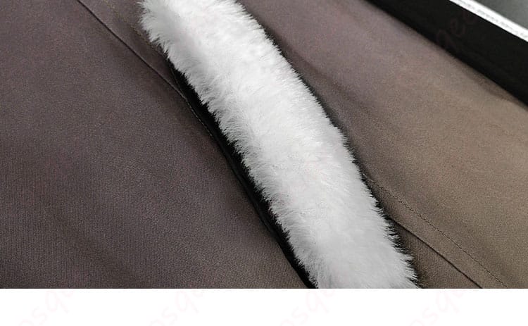 原神 イルーガ コート外套のポケット周辺装飾。エッジの配色とステッチを強調。