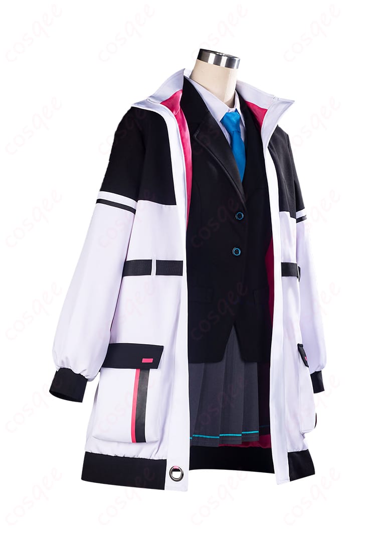 ブルーアーカイブ ケイ 制服コスプレの横から見たシルエットと丈感