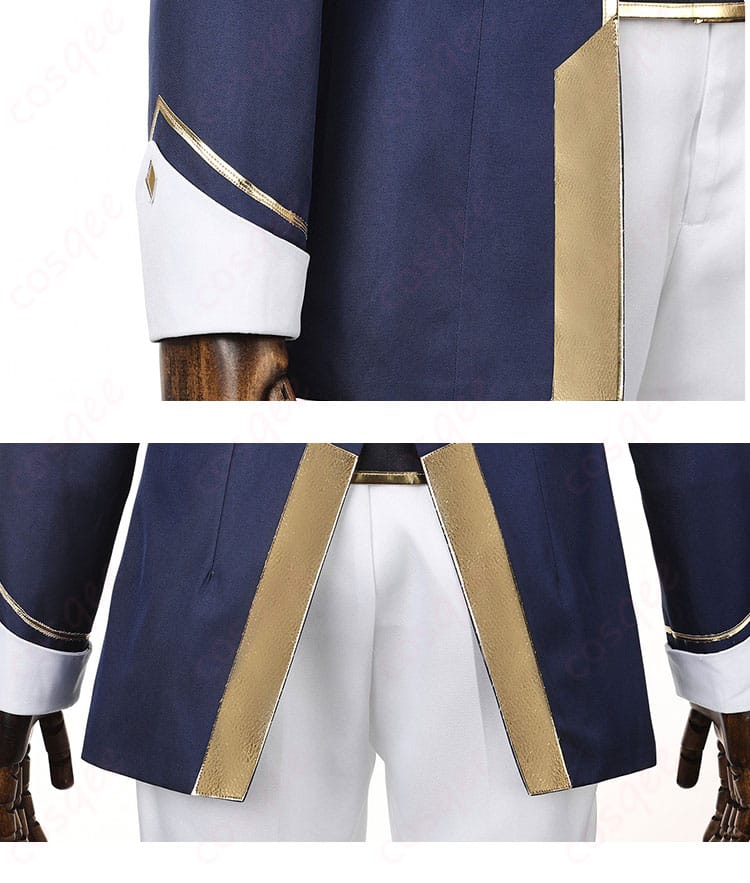 コート前合わせの装飾ディテール。ボタン配置と縁取りの仕立てを強調。