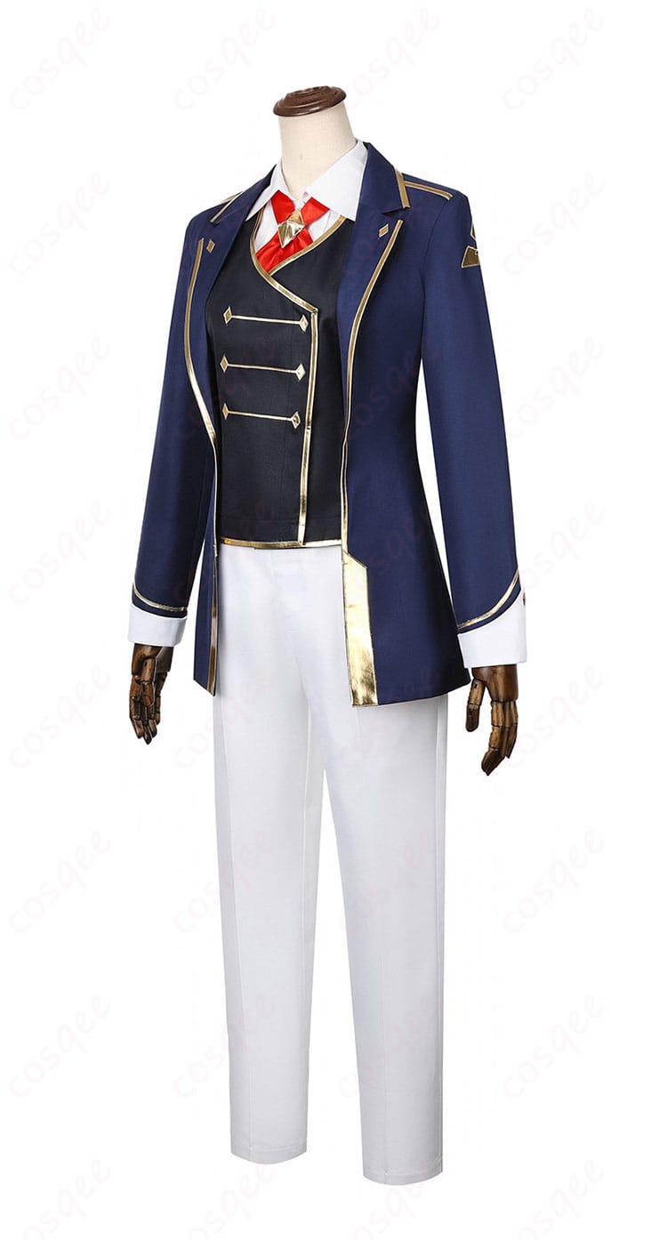 フジマサマーチ 勝負服コスプレの側面。コートのラインとボトムのバランスを強調。