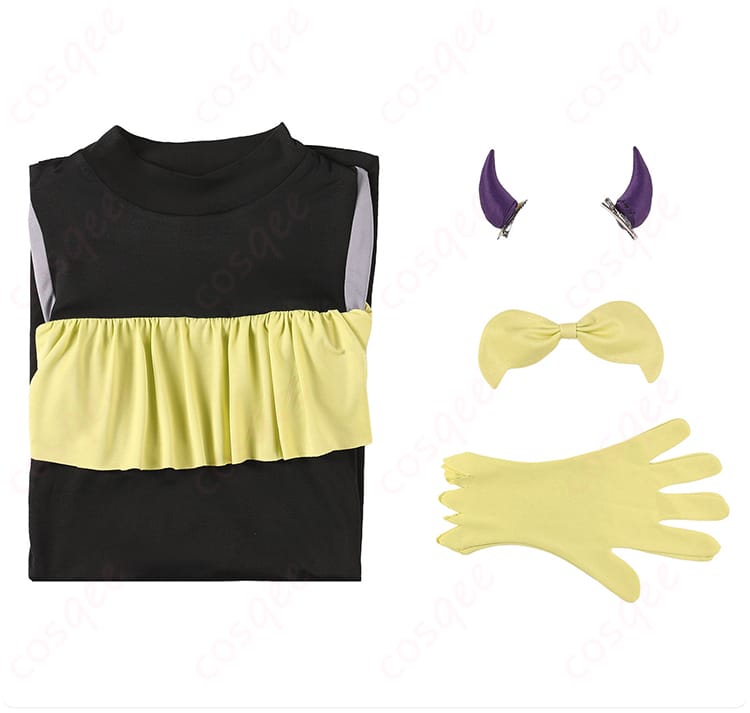 MEMちょ 新生B小町アイドル衣装セット内容（ワンピース・髪飾り・角・手袋）の一覧