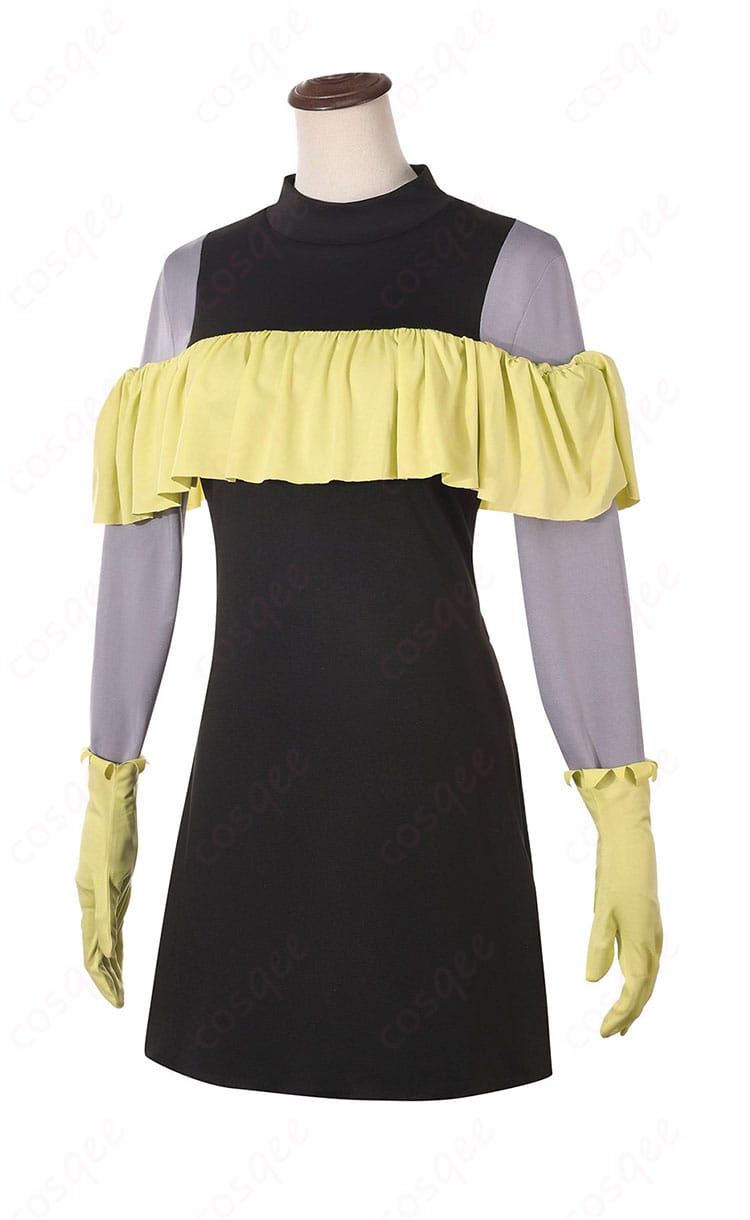 MEMちょ衣装のワンピース側面シルエットとライン