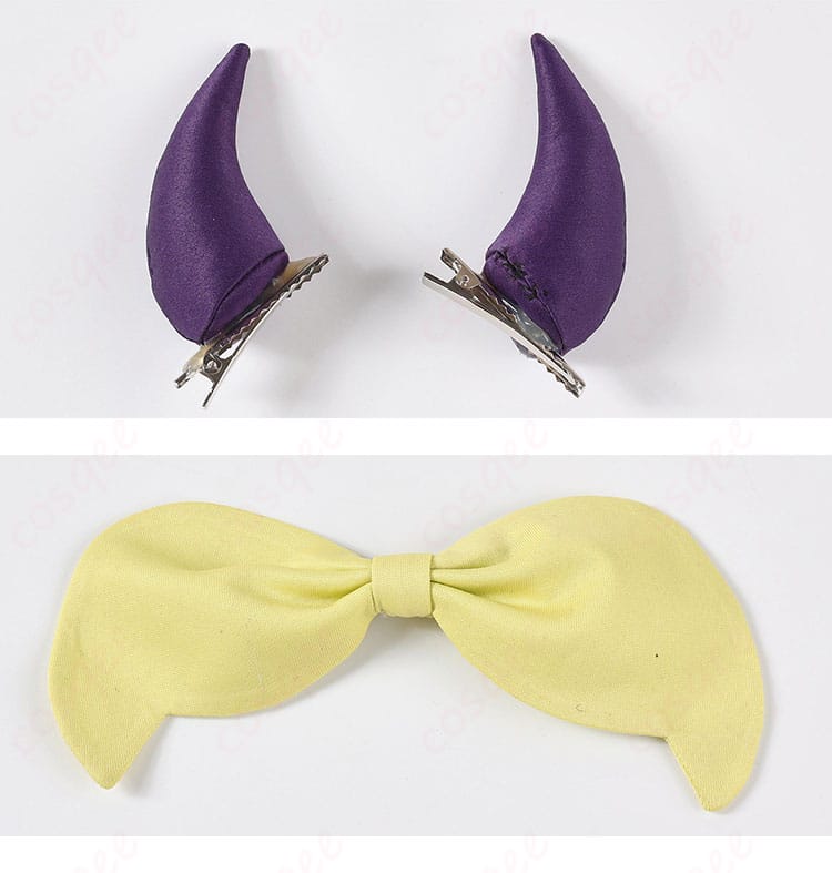 MEMちょ衣装の髪飾りと角パーツのディテール