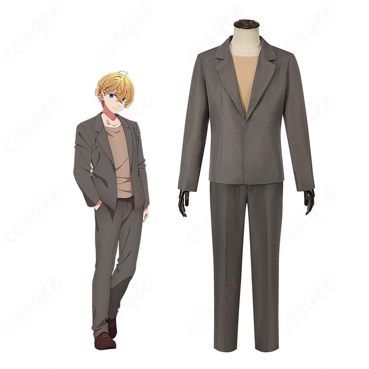 【推しの子】星野愛久愛海（星野アクア）私服コート衣装の着用イメージ全身写真