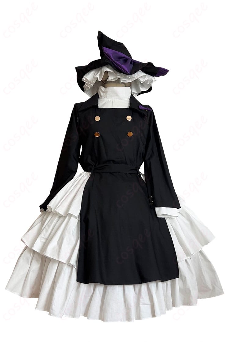 東方Project 霧雨魔理沙 二次創作アレンジ衣装の全身コーデ。ウィッチ風シルエットが可愛く、イベント向けの美ライン設計。