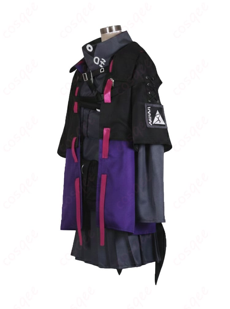 MDR 通常衣装コスプレ上半身アップ。襟元とステッチのディテールを強調。