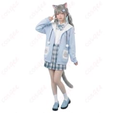 なちょ猫 新衣装（制服）コスプレ｜高発色で上品、長時間も快適。猫耳付きでイベント・撮影に最適 - 1枚目の画像（サムネイル）