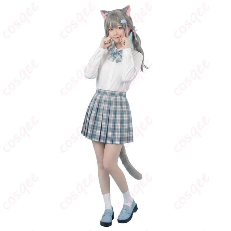 なちょ猫 新衣装（制服）コスプレ｜高発色で上品、長時間も快適。猫耳付きでイベント・撮影に最適 - 2枚目の画像