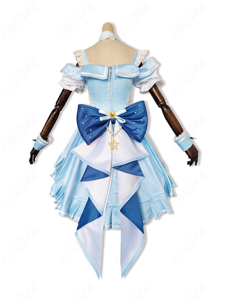 高坂穂乃果 μ's×Aqoursコラボ衣装の背面ディテール。背中のラインやスカートの落ち感、装飾配置が分かる商品写真