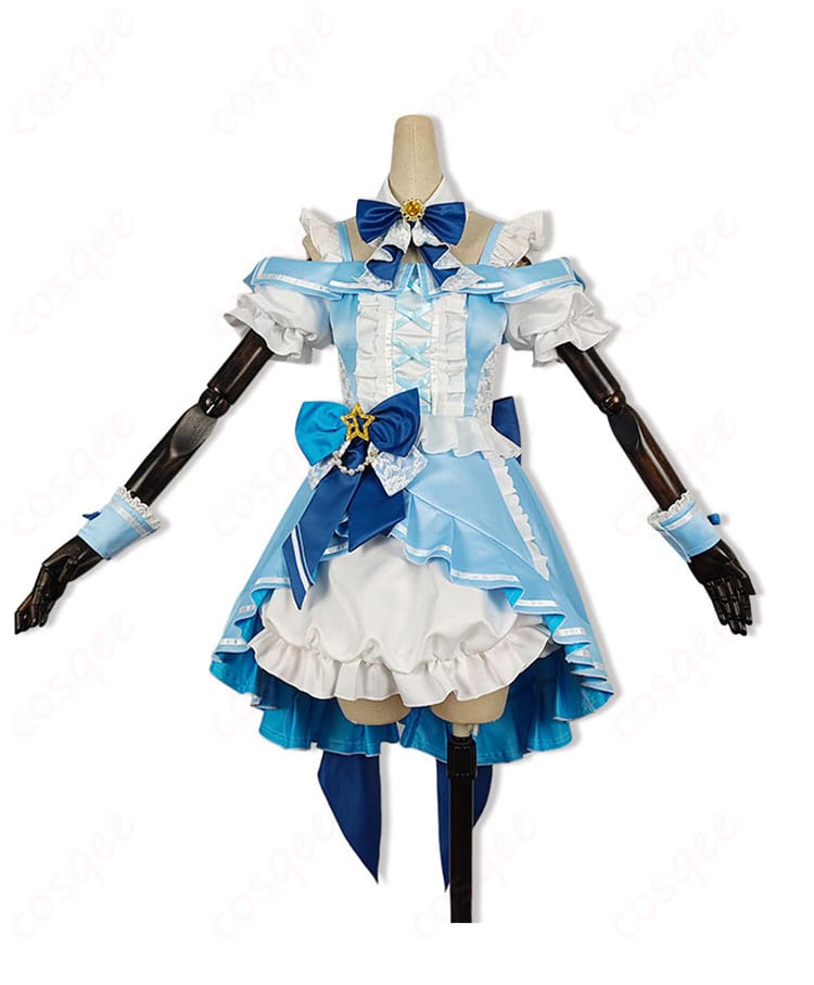 高坂穂乃果 μ's×Aqoursコラボ衣装の正面全体。ハリのあるスカートと上品な配色、胸元ディテールが見える商品写真