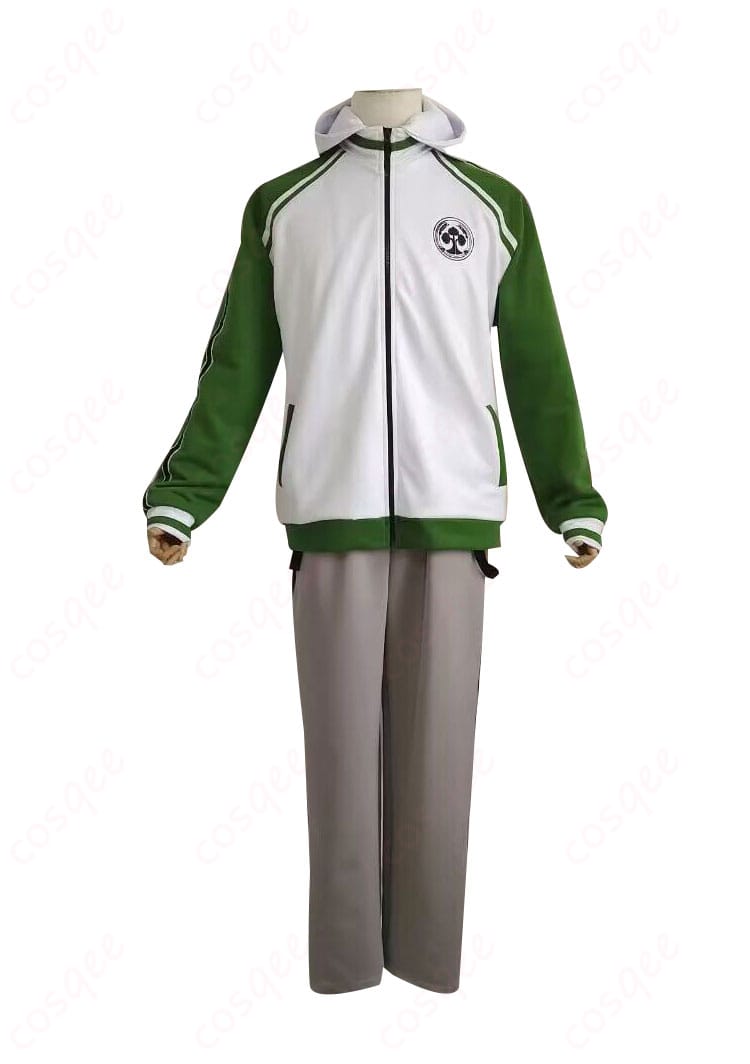 桑名江 内番ジャージ 上着とズボンの正面全体像（トルソー着用）