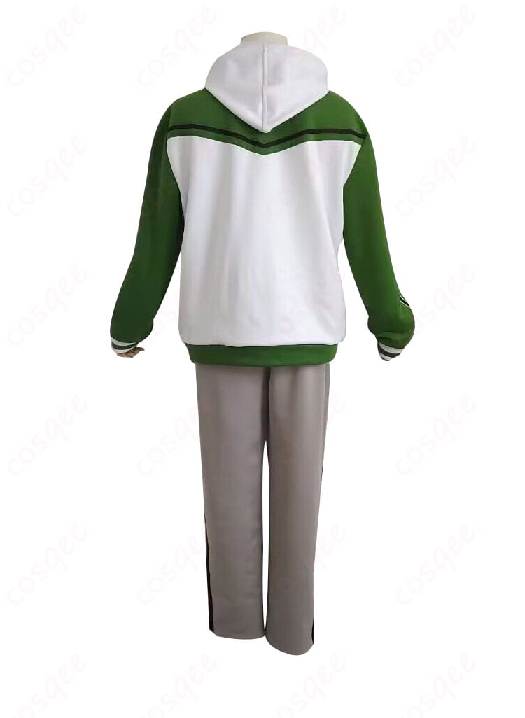 桑名江 内番ジャージ 上下の背面シルエットと生地質感が分かる画像