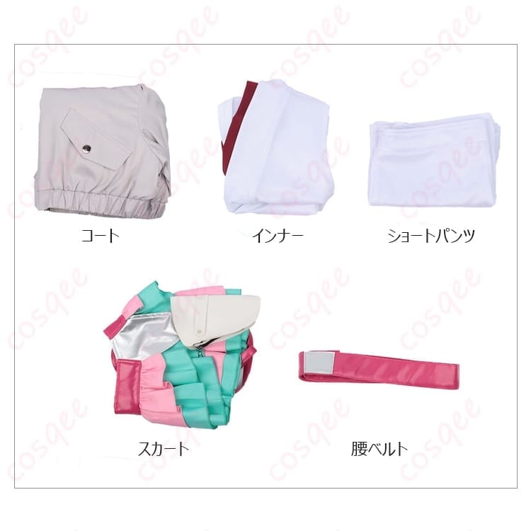 超かぐや姫！綾紬芦花 コスプレ衣装 通気性◎で長時間快適、撮影映えの5点セット - 6枚目の画像