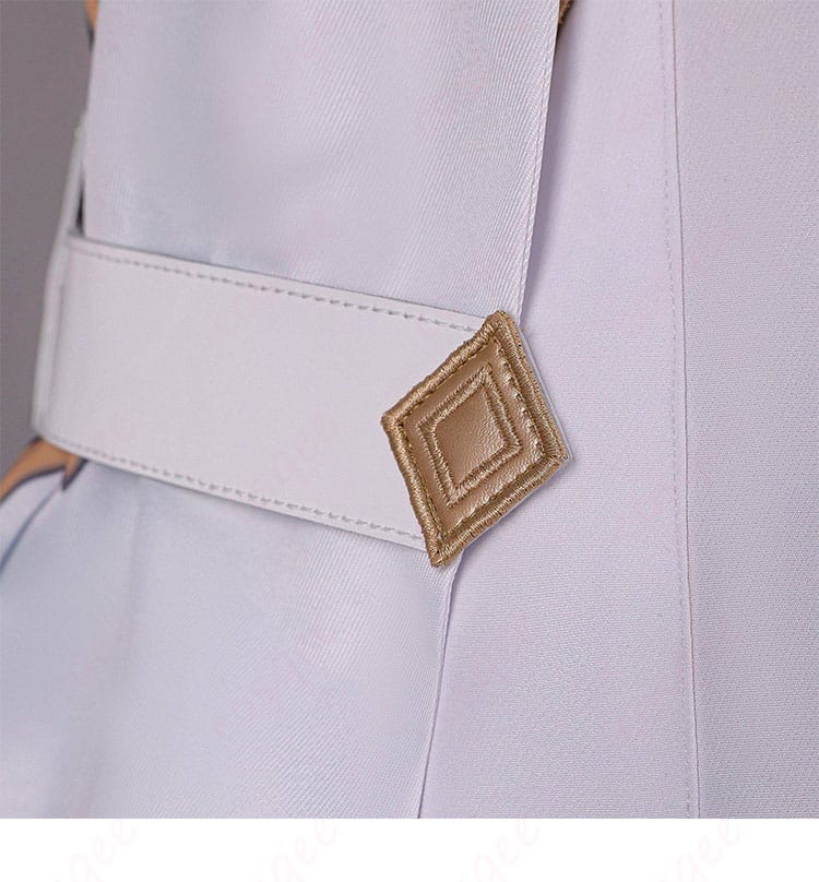 旅人（蛍）衣装の側面細帯装飾。流れるラインと留め位置の構造が分かるディテールカット。