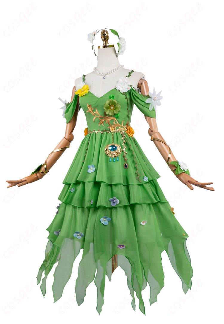 第五人格 庭師 エマ・ウッズ 最高演繹「朽ちぬ長夏」ニンフ賞衣装 コスプレ一式 画像2