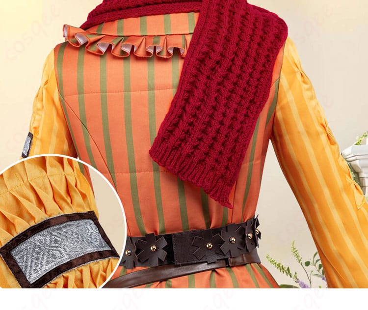 第五人格 暖かい冬の記憶 ワンピース全体シルエット|裾ラインとバランスを確認できる斜め前カット