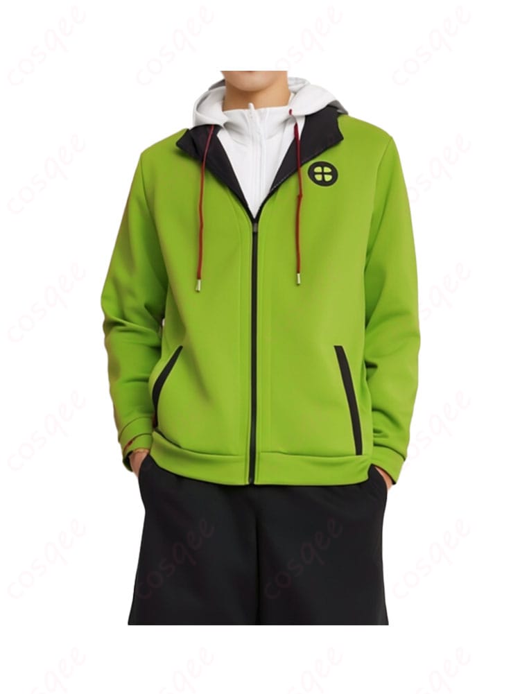 メダリスト 明浦路司 ジャージの上半身アップ。配色とラインの再現ディテール