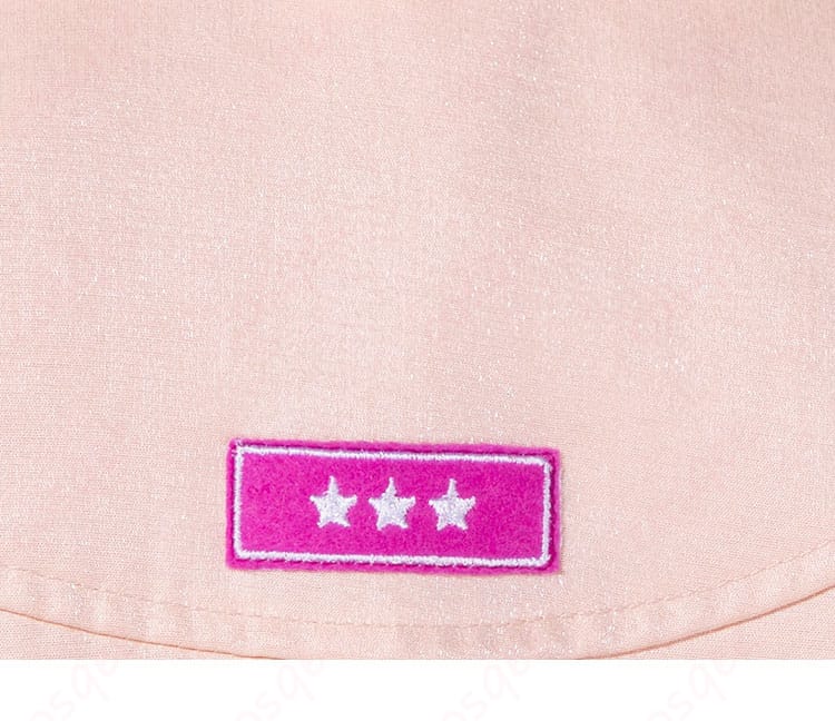 小豆沢こはね Confidence suit コスプレ衣装 生地アップ。シャイニーコットン混紡のほどよい光沢と発色