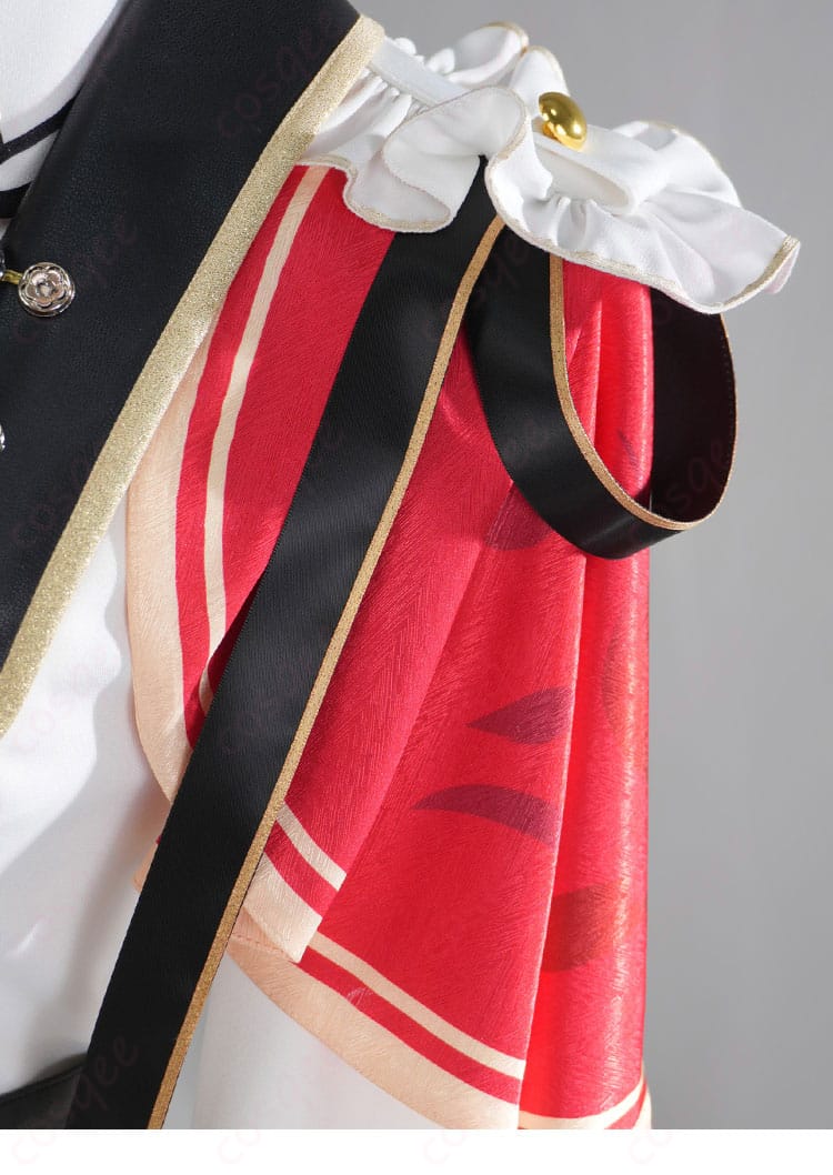 ホロライブ 百鬼あやめ 新衣装・軍服コスプレ衣装 素材感と縫製ステッチ