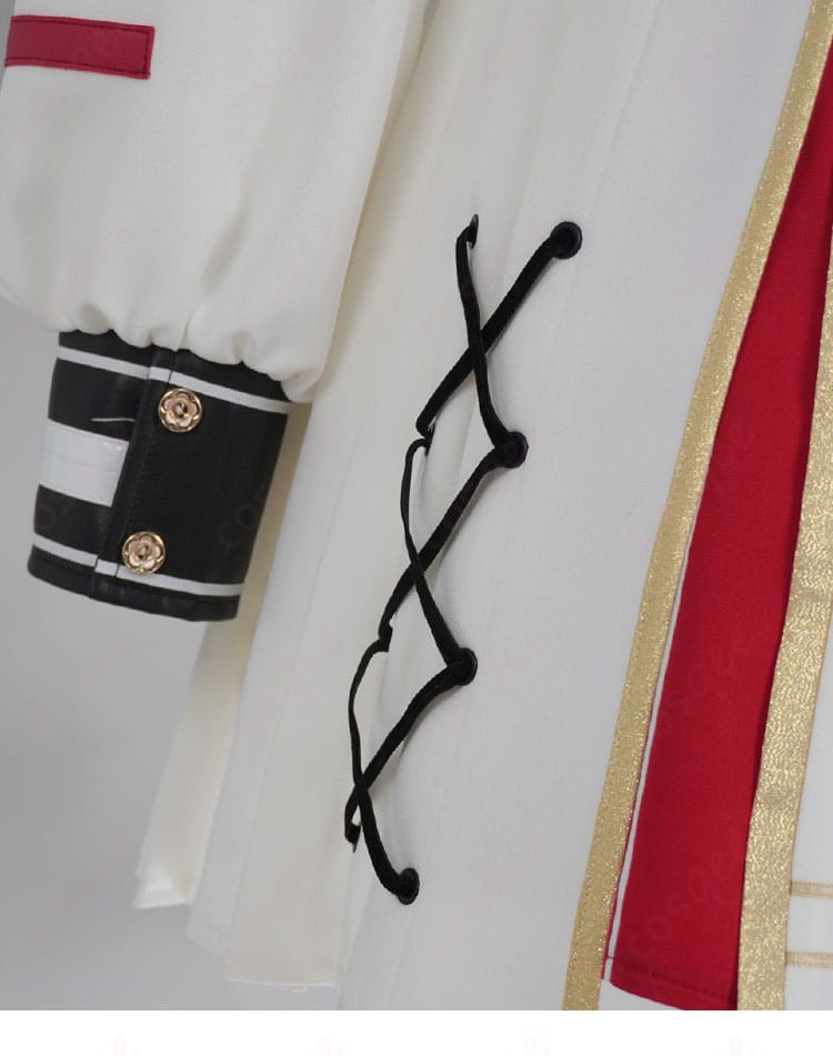 ホロライブ 百鬼あやめ 新衣装・軍服コスプレ衣装 肩から背中にかけてのライン