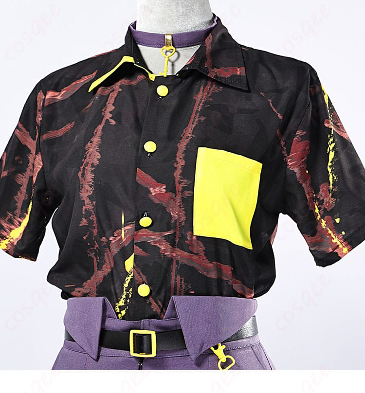 神代類コスプレ衣装 シャツの比翼仕立てと袖口のカフス仕様