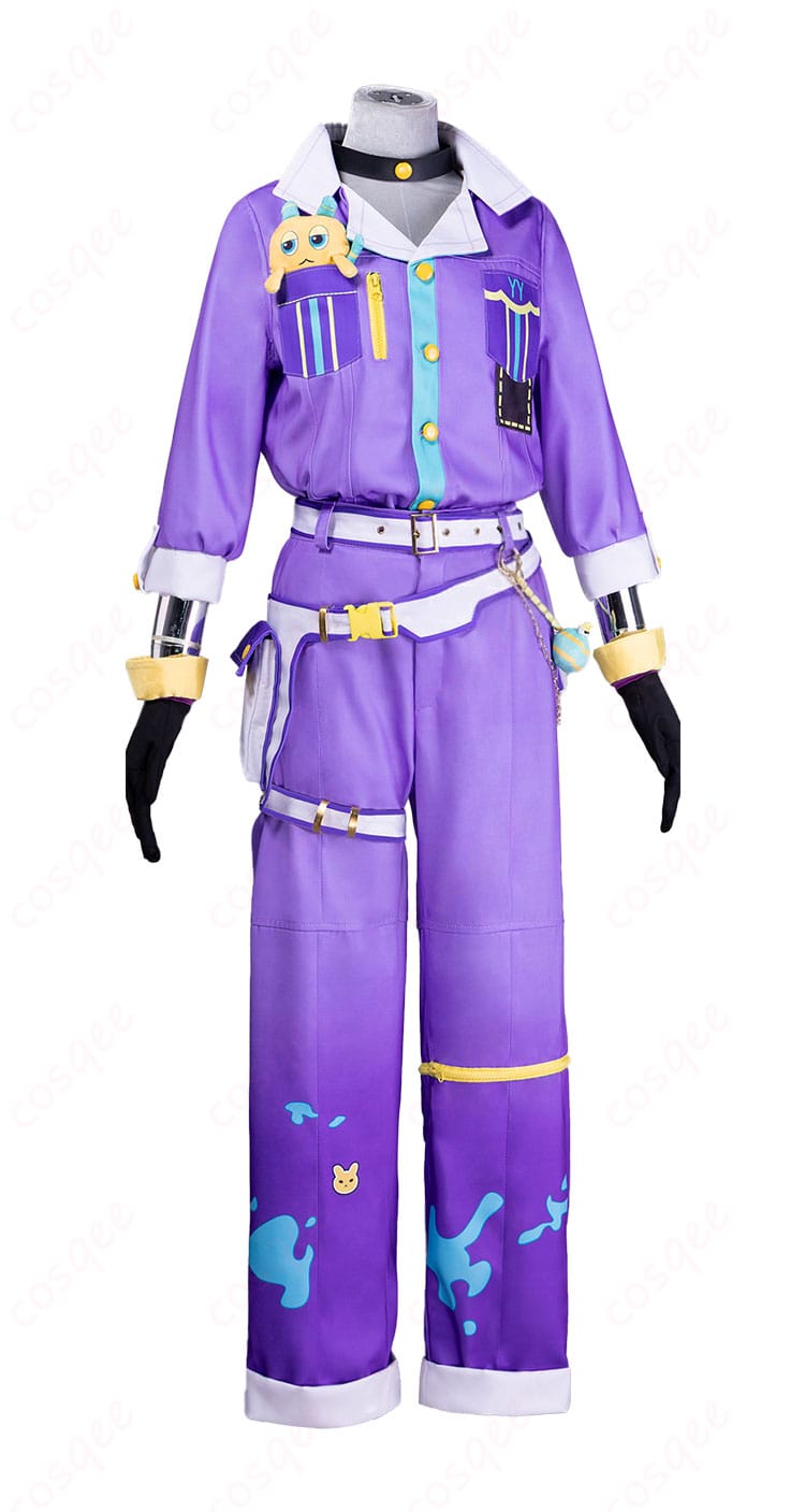 プロジェクトセカイ 神代類 インベンティブ・ワーカー ライブ衣装のコート生地感と配色パネル