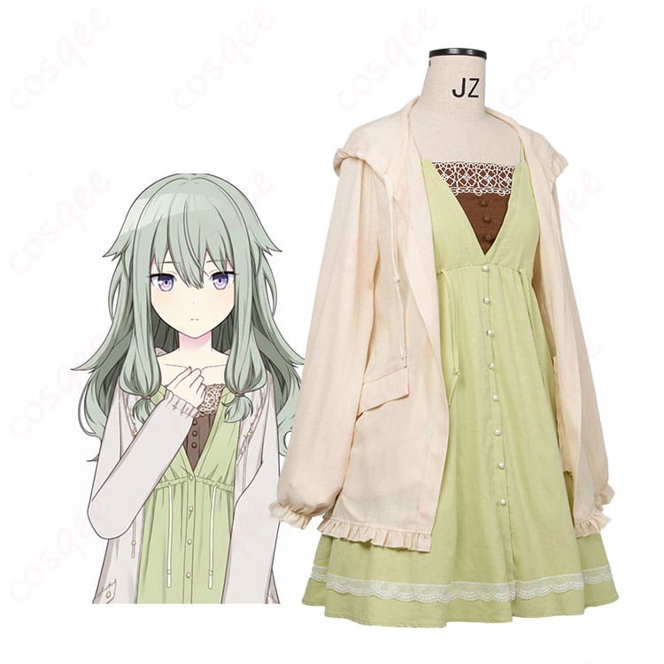 草薙寧々 私服コスプレ衣装を着用した全身正面カット（カーディガン＋ワンピースのセット）