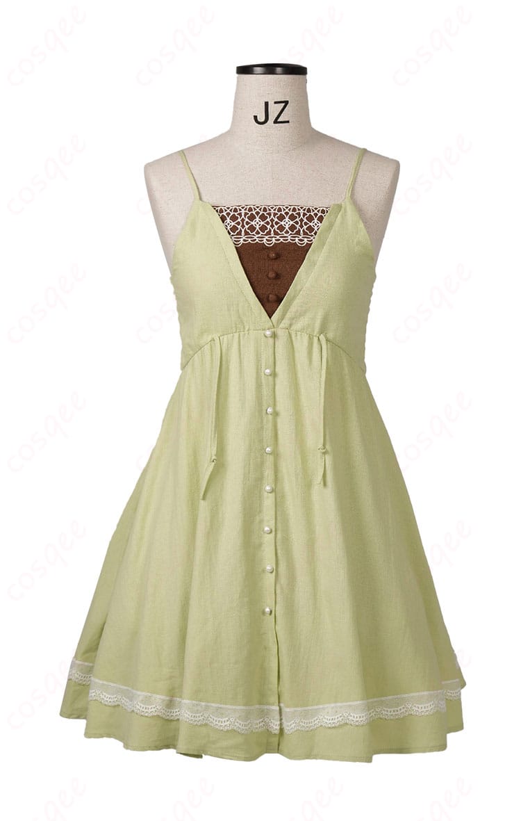 ワンピースのスカート装飾ディテール（裾飾りの縫製と質感）