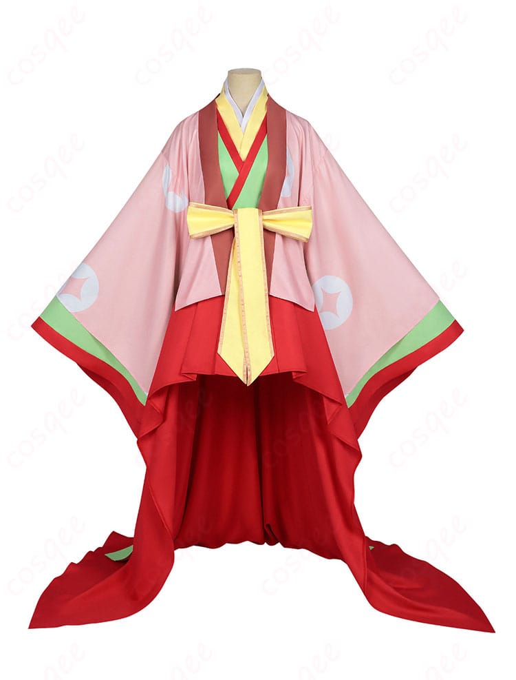 かぐや姫風コスプレ衣装の正面全体図