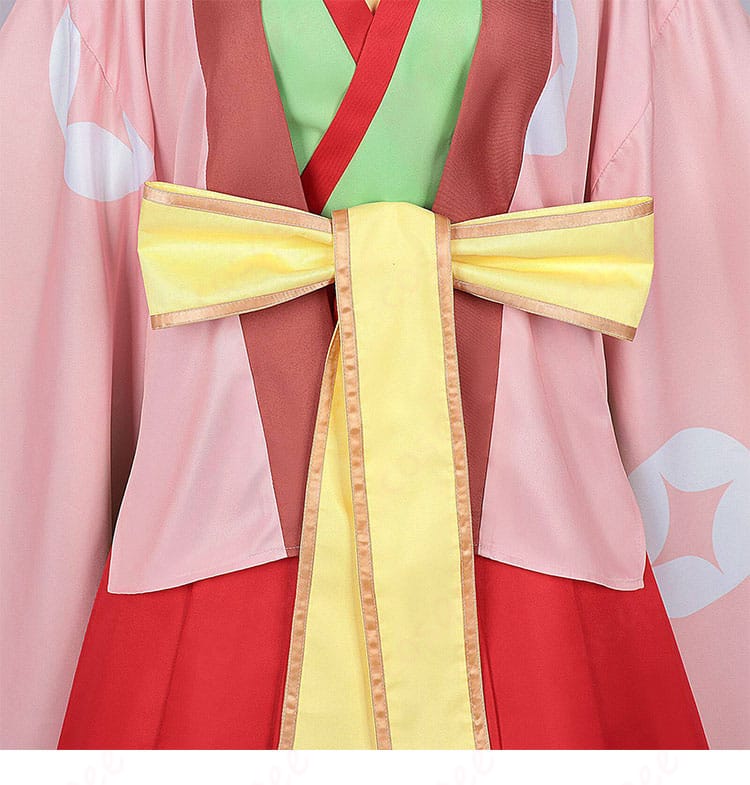 ウエスト周りと腰の蝶結び装飾のディテール画像