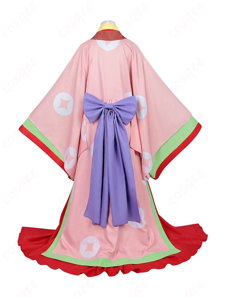 かぐや姫風コスプレ衣装の背面全体図