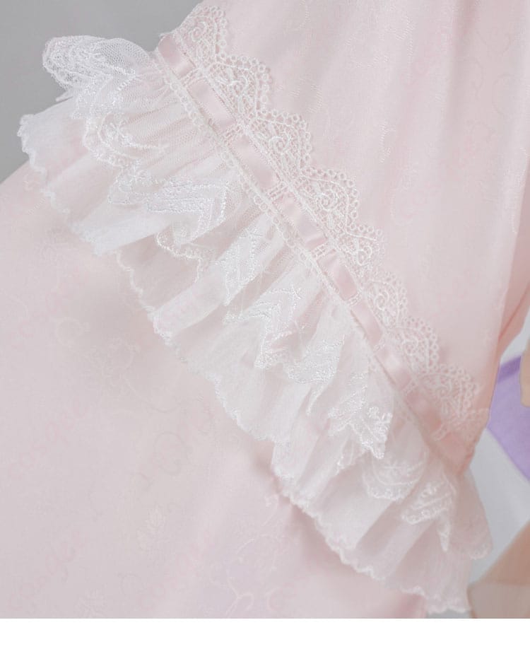 衣袖ディテールの縫製と装飾アップ