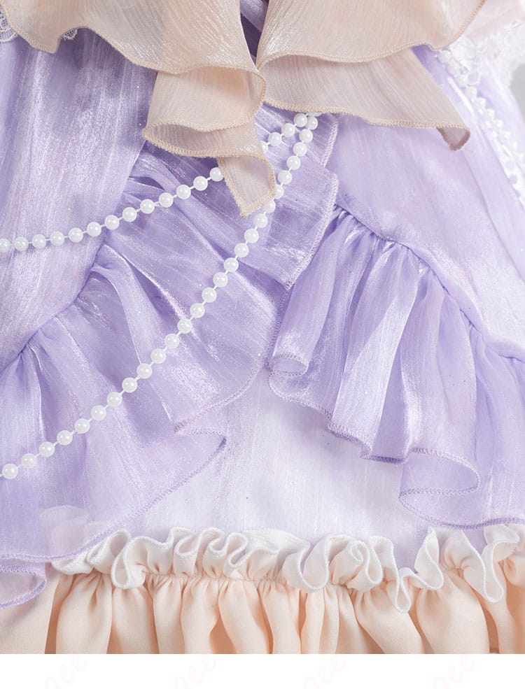 スカート裾レース装飾のディテールアップ