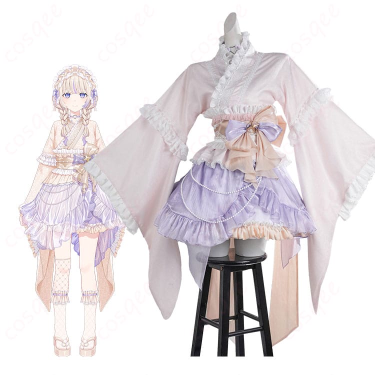 ホロライブ正月衣装コスプレの着用イメージと衣装全体図