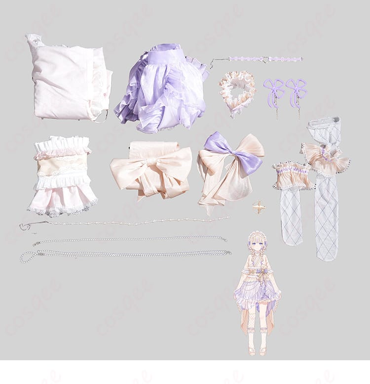 ホロライブ正月衣装コスプレのセット内容一式