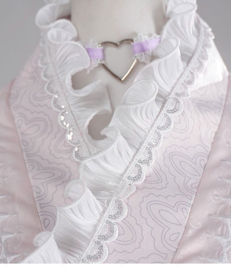 斜め襟と襟元装飾のディテールアップ