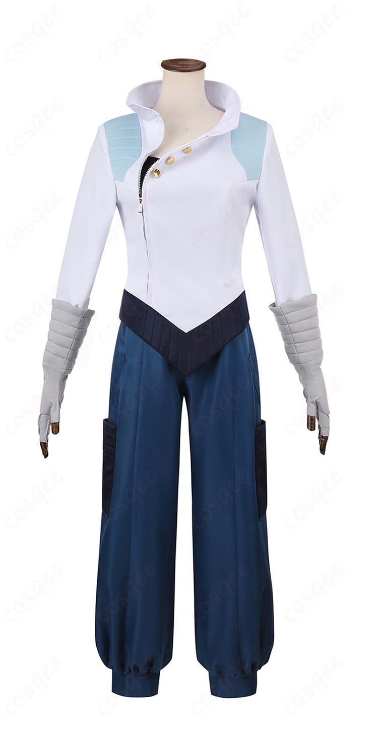 メリル・ストライフ記者スタイルのジャケットとインナーの正面全身