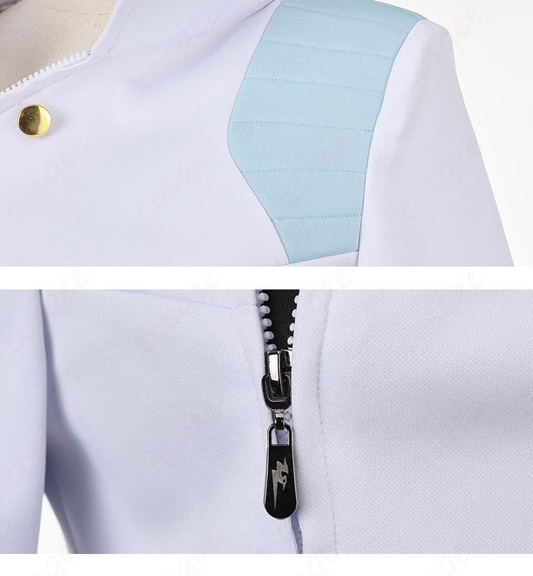 肩線と見えない位置のファスナー周りの縫製ディテール（メリル衣装）