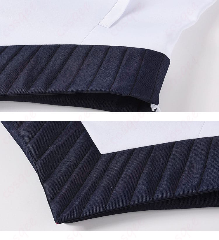 ジャケット裾のカッティングとヘムラインの仕上げ