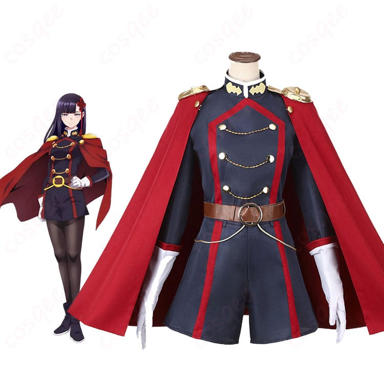 山城恋のアニメ版制服一式とキャラクタービジュアルを並べた参考イメージ