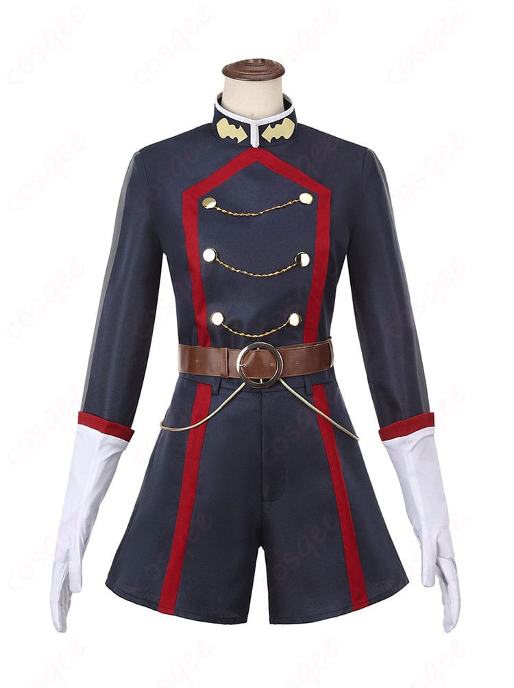 上衣フロントの襟元・胸元装飾など正面ディテールの拡大