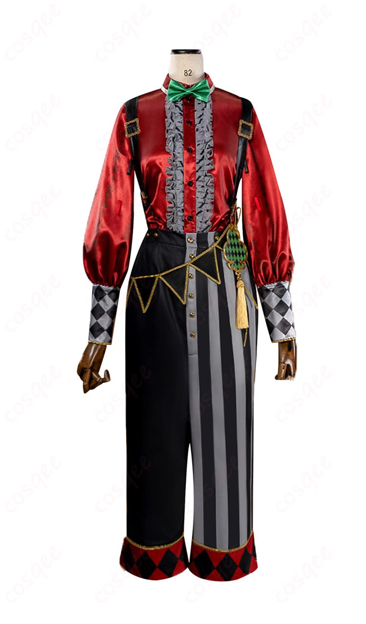 トレイ・クローバー プレイフル・ドレスのシャツとサスペンダー付きパンツの正面全体