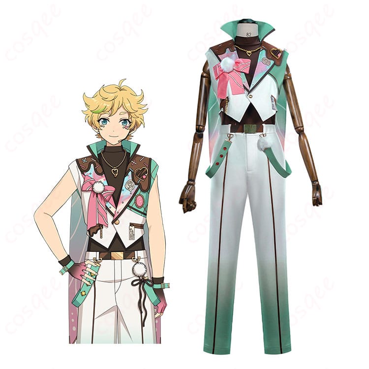 Switch キャンディーハウス衣装を着用したキャラクターのイメージと衣装全体図